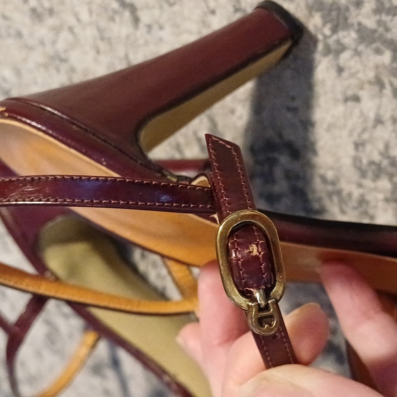Etienne Aigner vintage leather slingback heels 10 N - Picture 12 of 17